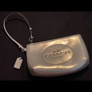 Gold Coach Wristlet